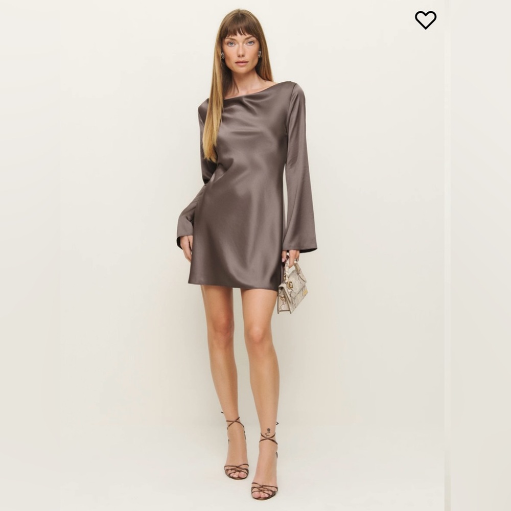Reformation pike satin dress